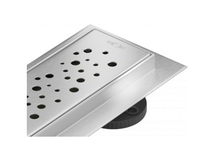 Mexen Flat 360° sprchový žľab, vzor M12, 50 cm, chróm - 1021050-40