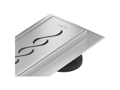 Mexen Flat 360° sprchový žľab, vzor M18, 70 cm, chróm - 1023070-40