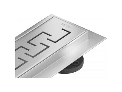 Mexen Flat 360° sprchový žľab, vzor M15, 100 cm, chróm - 1024100-40