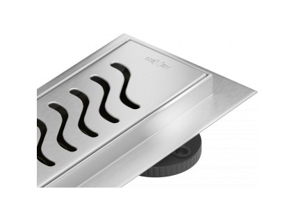 Mexen Flat 360° sprchový žľab, vzor M09, 70 cm, chróm - 1028070-40