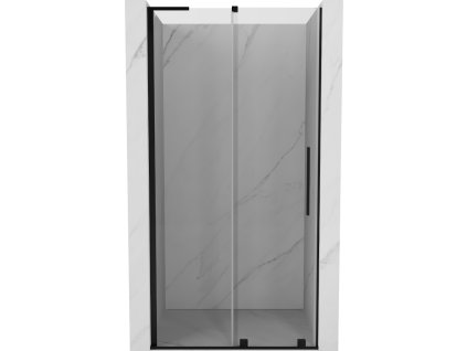 Posuvné sprchové dvere Mexen Velar L 90 cm, transparentné, čierne - 871-090-003-01-70