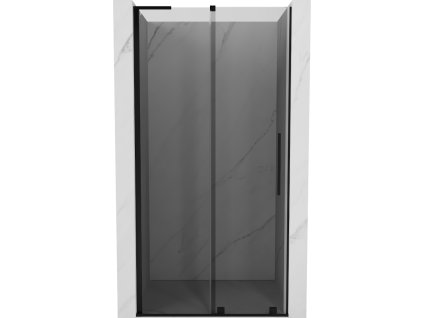 Posuvné sprchové dvere Mexen Velar L 100 cm, grafit, čierna - 871-100-003-41-70