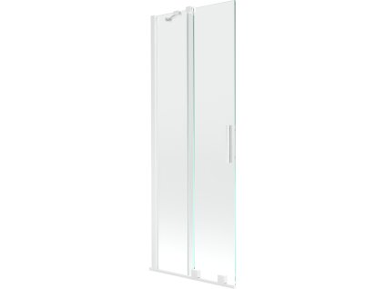 Mexen Velar 2-krídlová posuvná vaňová zástena 75 x 150 cm, transparentná, biela - 896-075-000-01-20
