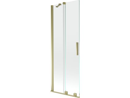 Mexen Velar 2-krídlová posuvná vaňová zástena 75 x 150 cm, transparentná, zlatá - 896-075-000-01-50