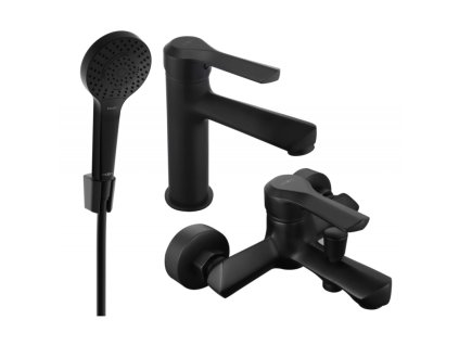 Kúpeľňová súprava Mexen Sabre R05, čierna - 72103R05-70