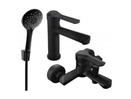 Kúpeľňová súprava Mexen Sabre R74, čierna - 72103R74-70