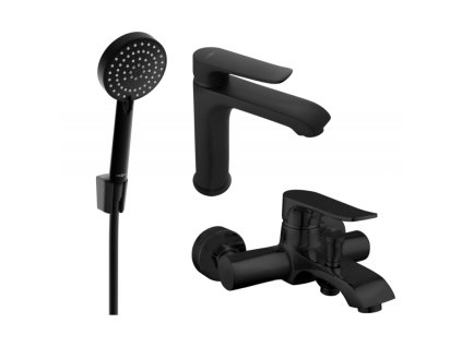 Kúpeľňová súprava Mexen Pecos R75, čierna - 72703R75-70