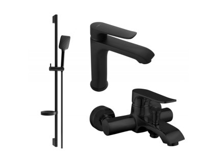 Kúpeľňová súprava Mexen Pecos DS62, čierna - 72703DS62-70