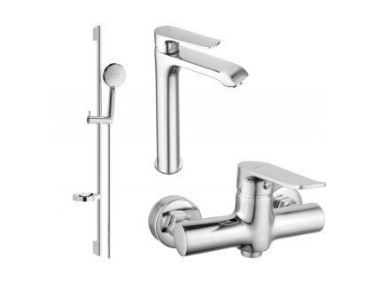Sprchová súprava Mexen Pecos DS75, chróm - 72714DS75-00