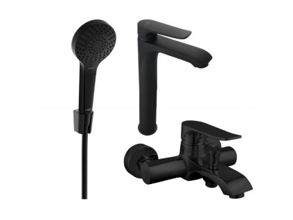 Kúpeľňová súprava Mexen Pecos R40, čierna - 72713R40-70