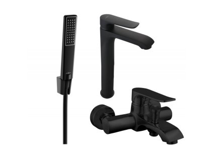 Kúpeľňová súprava Mexen Pecos R72, čierna - 72713R72-70