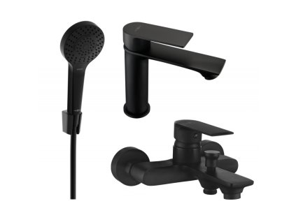 Kúpeľňová súprava Mexen Royo R05, čierna - 72203R05-70