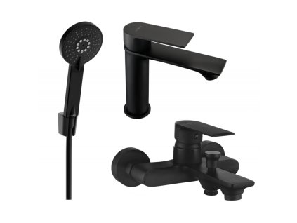 Kúpeľňová súprava Mexen Royo R40, čierna - 72203R40-70