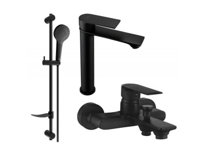 Kúpeľňová súprava Mexen Royo DF05, čierna - 72213DF05-70