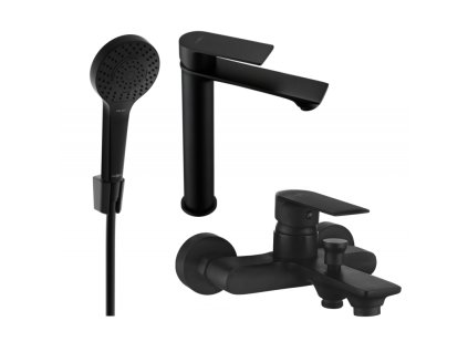 Kúpeľňová súprava Mexen Royo R05, čierna - 72213R05-70