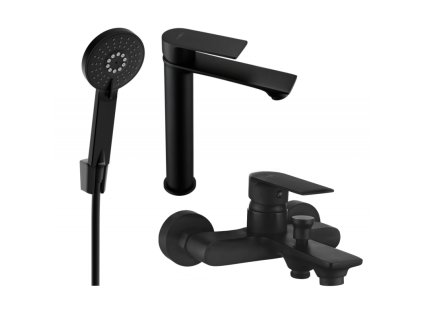 Kúpeľňová súprava Mexen Royo R40, čierna - 72213R40-70