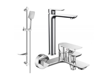 Kúpeľňová súprava Mexen Alfa DF62, chróm - 745713DF62-00