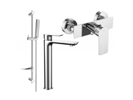 Mexen Alfa DF72 sprchový set, chróm - 745714DF72-00