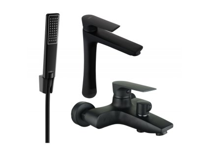 Kúpeľňová súprava Mexen Axel R72, čierna - 73813R72-70