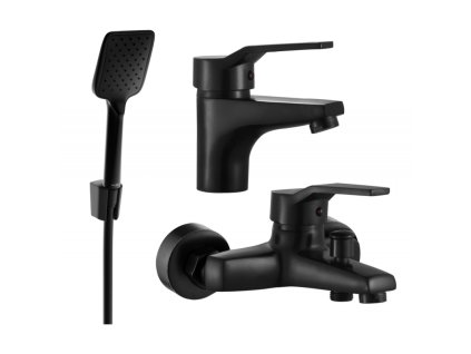 Kúpeľňová súprava Mexen Caro R62, čierna - 746603R62-70