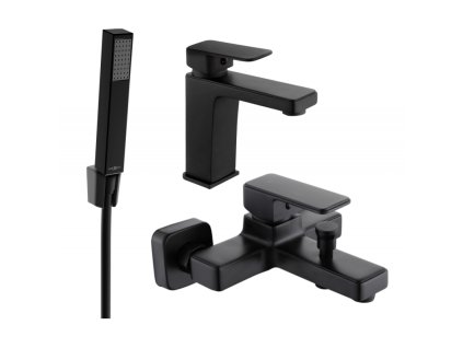 Kúpeľňová súprava Mexen Cetus R77, čierna - 744303R77-70