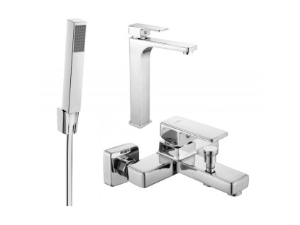 Súprava vane Mexen Cetus R77, chróm - 744313R77-00