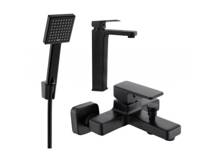 Kúpeľňová súprava Mexen Cetus R45, čierna - 744313R45-70