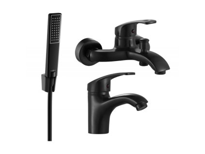 Kúpeľňová súprava Mexen Fabia R72, čierna - 746503R72-70