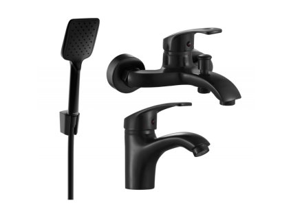 Kúpeľňová súprava Mexen Fabia R62, čierna - 746503R62-70