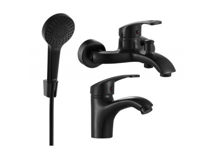 Kúpeľňová súprava Mexen Fabia R05, čierna - 746503R05-70