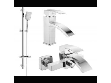 Vaňová súprava Mexen Libra DQ62, chróm - 745103DQ62-00