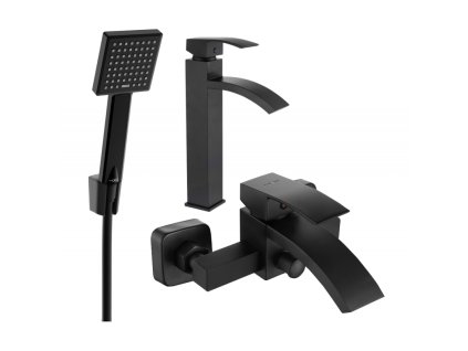 Kúpeľňová súprava Mexen Libra R45, čierna - 745113R45-70