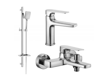 Vaňová súprava Mexen Lynx DQ62, chróm - 745903DQ62-00