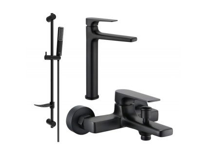 Kúpeľňová súprava Mexen Lynx DF72, čierna - 745913DF72-70