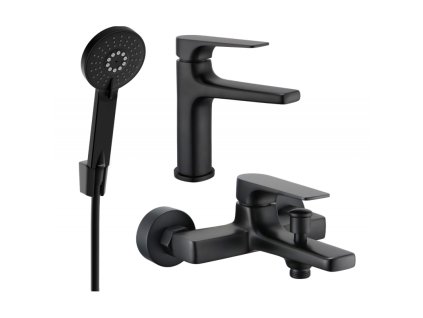 Kúpeľňová súprava Mexen Lynx R40, čierna - 745903R40-70