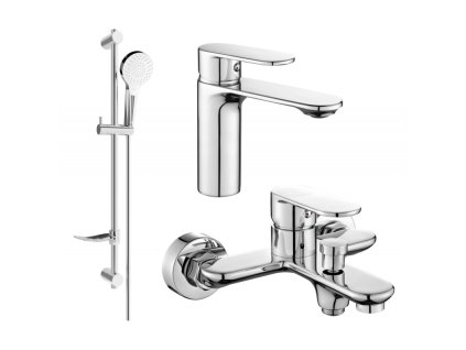 Kúpeľňová súprava Mexen Milo DF05, chróm - 71303DF05-00