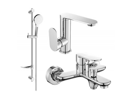 Kúpeľňová súprava Mexen Milo DF05, chróm - 713053DF05-00