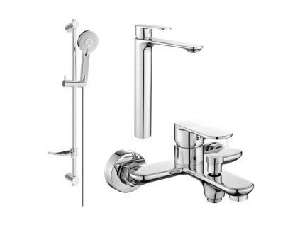 Kúpeľňová súprava Mexen Milo DF40, chróm - 71313DF40-00