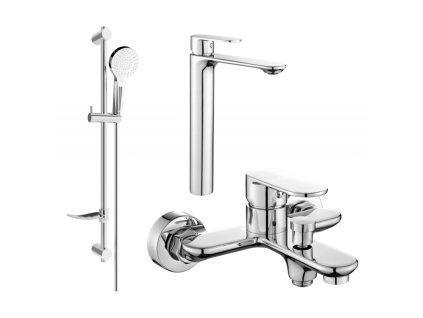 Kúpeľňová súprava Mexen Milo DF05, chróm - 71313DF05-00