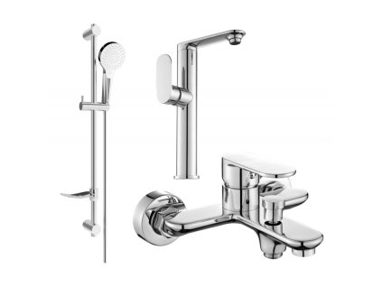 Kúpeľňová súprava Mexen Milo DF05, chróm - 713153DF05-00