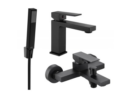 Kúpeľňová súprava Mexen Uno R77, čierna - 71403R77-70