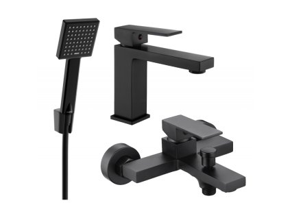 Kúpeľňová súprava Mexen Uno R45, čierna - 71403R45-70