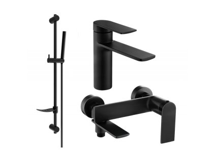 Kúpeľňová súprava Mexen Zero DF70, čierna - 71103DF70-70