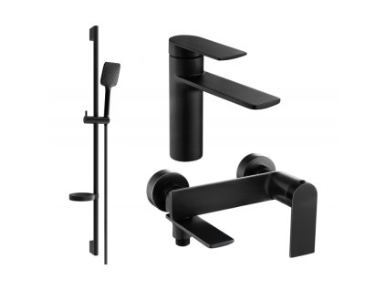 Kúpeľňová súprava Mexen Zero DS62, čierna - 71103DS62-70