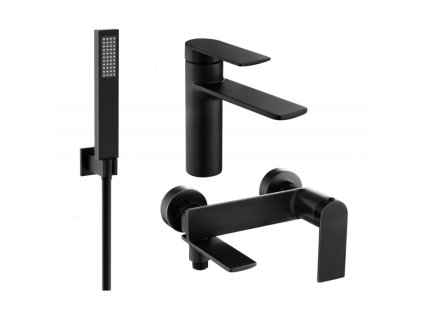 Kúpeľňová súprava Mexen Zero R02, čierna - 71103R02-70