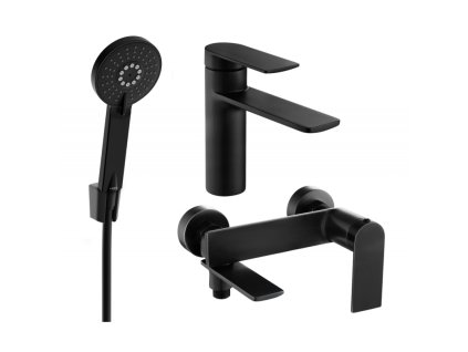 Kúpeľňová súprava Mexen Zero R40, čierna - 71103R40-70