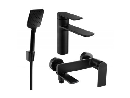 Kúpeľňová súprava Mexen Zero R62, čierna - 71103R62-70