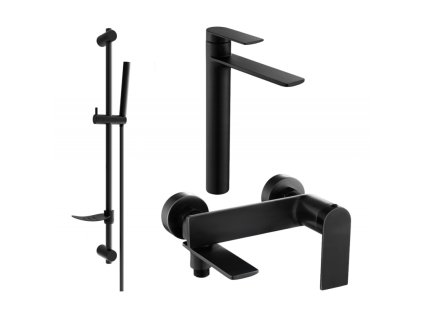 Kúpeľňová súprava Mexen Zero DF70, čierna - 7113DF70-70