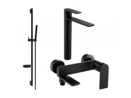 Kúpeľňová súprava Mexen Zero DS70, čierna - 7113DS70-70