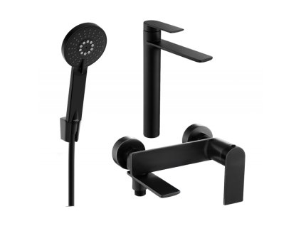 Kúpeľňová súprava Mexen Zero R40, čierna - 71113R40-70